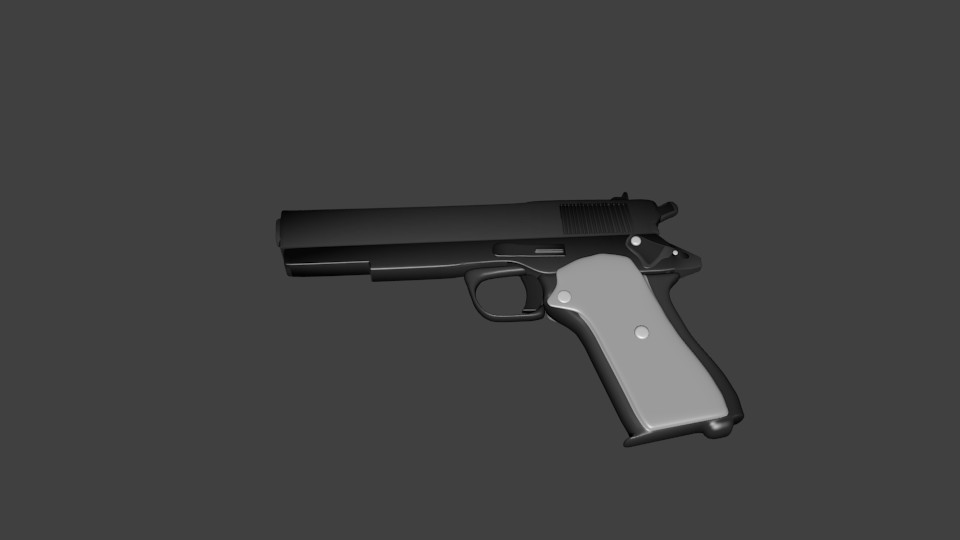 Low Poly Pistol preview image 1